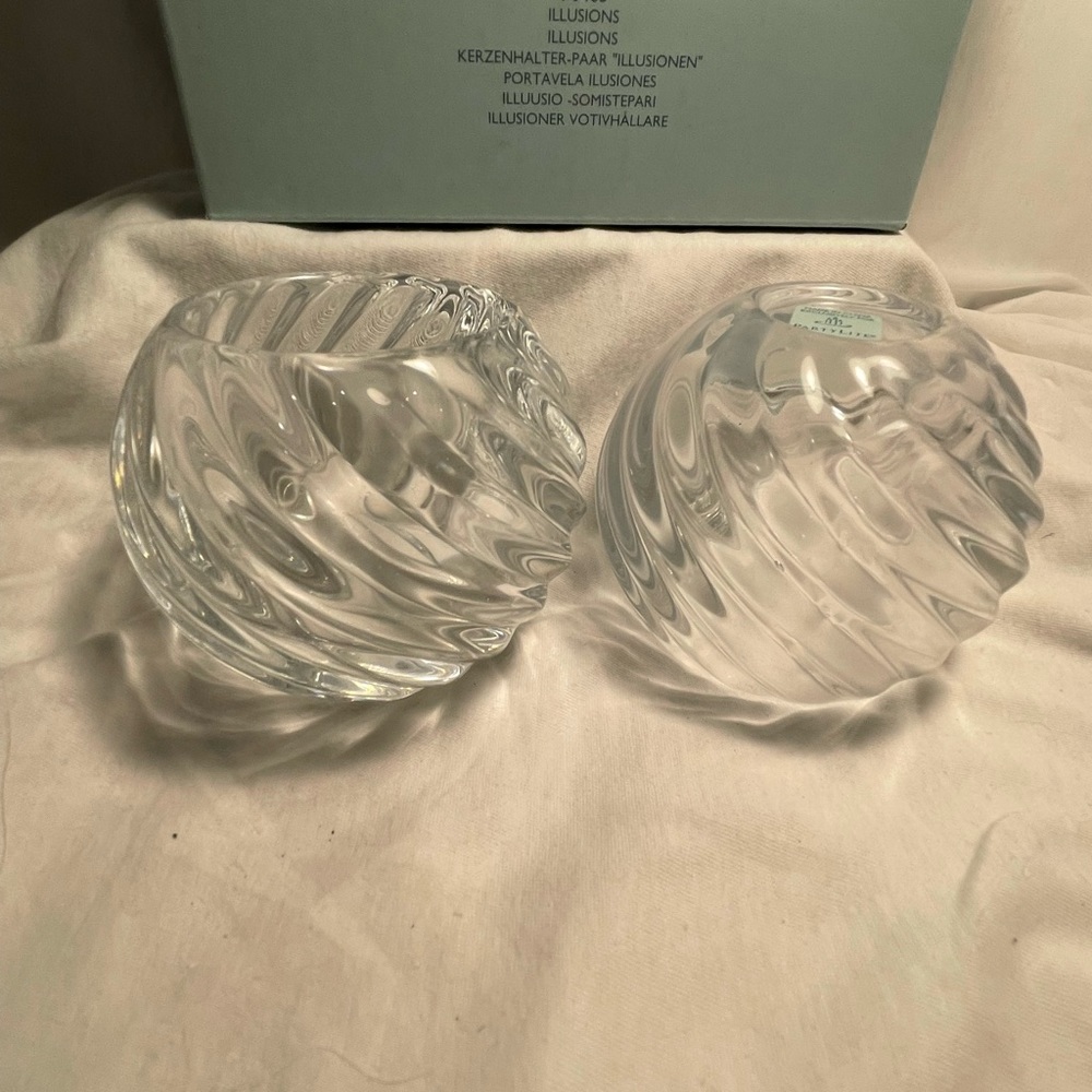 New - Partylite "Illusions" Votive Candle Holder Set